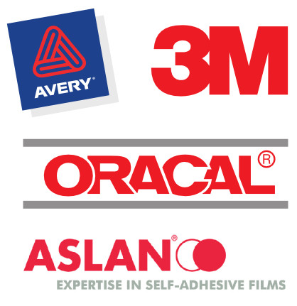 Usiamo vinili di altissima qualità Avery, 3M, Oracal