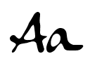 Anteprima del carattere anke-calligraphic-f