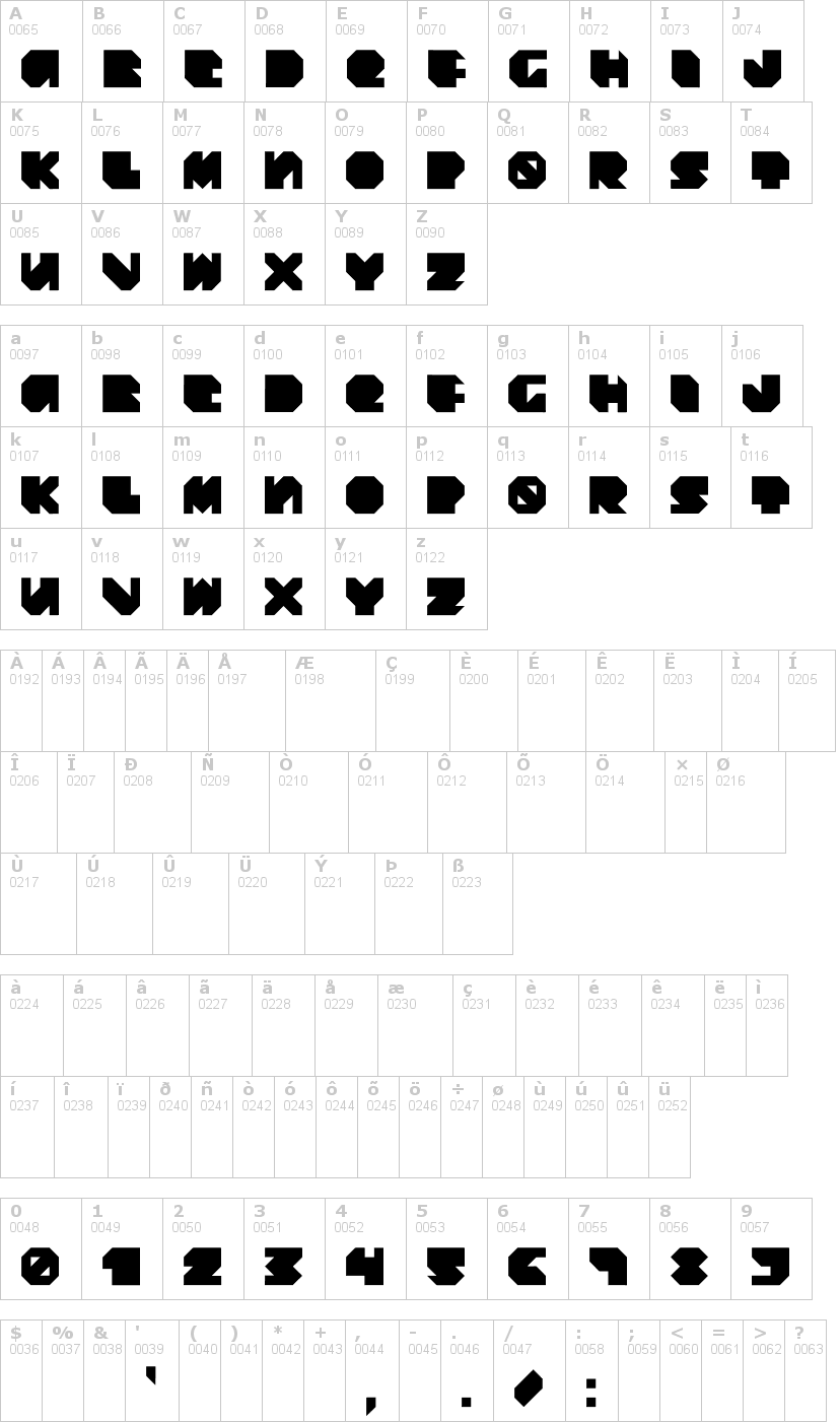 Lettere dell'alfabeto del font daydream-daily con le quali è possibile realizzare adesivi prespaziati
