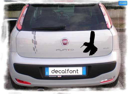 L'effetto dell'adesivo Colibri 3 su una Fiat Punto