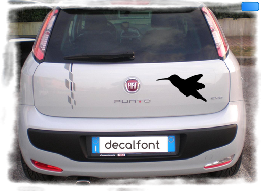 L'effetto dell'adesivo Colibri 4 su una Fiat Punto