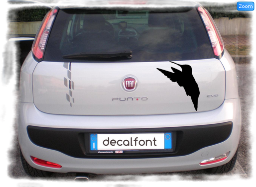 L'effetto dell'adesivo Colibri 5 su una Fiat Punto