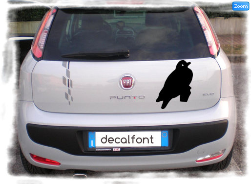 L'effetto dell'adesivo Colombo su una Fiat Punto