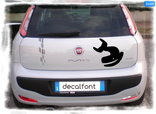 L'effetto dell'adesivo Balena su una Fiat Punto