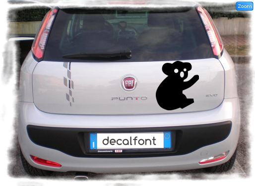 L'effetto dell'adesivo Koala su una Fiat Punto