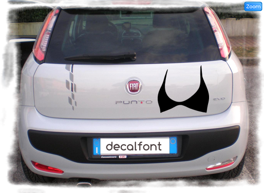 L'effetto dell'adesivo Reggiseno su una Fiat Punto