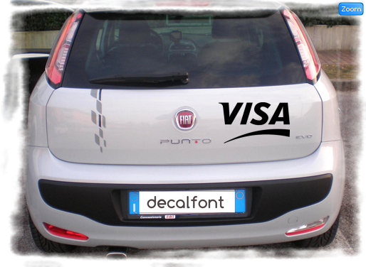 L'effetto dell'adesivo Visa 2 su una Fiat Punto