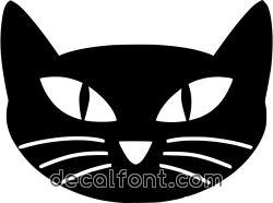 Adesivo Faccia del gatto 2