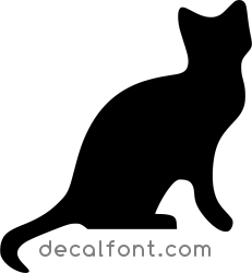 Adesivo Gatto profilo