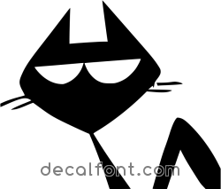 Adesivo Gatto sornione