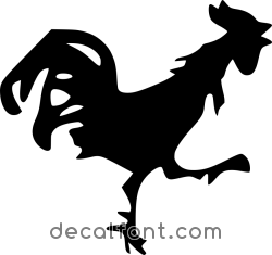 Adesivo Gallina ruspante