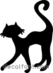 Adesivo Gatto fusa