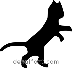 Adesivo Gatto giocoso
