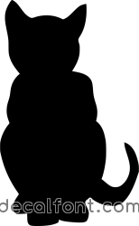 Adesivo Gatto profilo 3