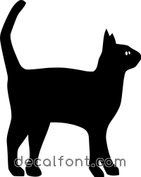 Adesivo Gatto attento