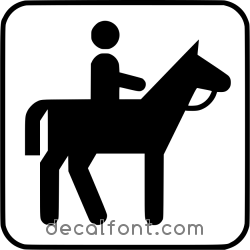 Adesivo Cavallo cavaliere