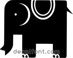 Adesivo Elefante 2