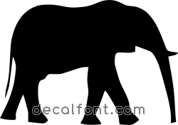 Adesivo Elefante 8