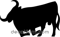 Adesivo Toro incornata
