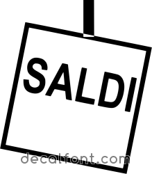 Adesivo Cartello Saldi