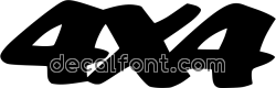 Adesivo 4x4 bold