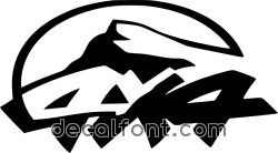 Adesivo 4x4 mountain