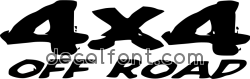 Adesivo 4x4 off road