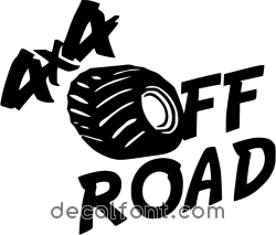 Adesivo 4x4 off road 2