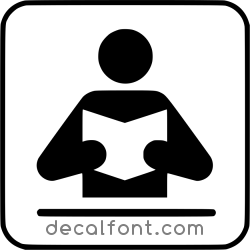 Adesivo Sala lettura
