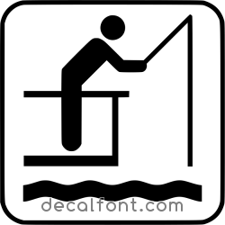 Adesivo Zona pesca