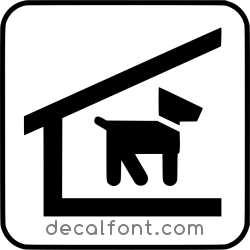 Adesivo Alloggio cani
