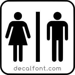 Adesivo Bagno uomo donna
