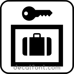 Adesivo Deposito bagagli