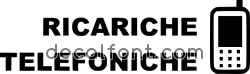 Adesivo Ricariche Telefoniche 2