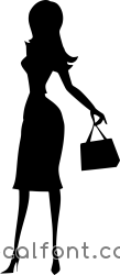 Adesivo Donna shopping 2