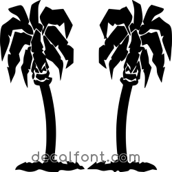 Adesivo adesivi-palme-gemelle