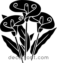 Adesivo fiore-campo-adesivo