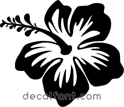 Adesivo ibiscus-fiore-adesivo