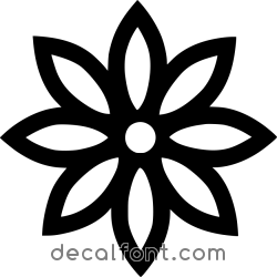 Adesivo fiore-stickers