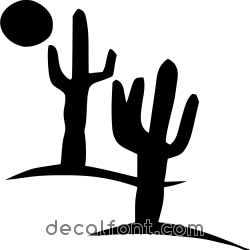 Adesivo sticker-deserto