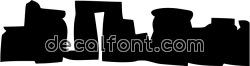 Adesivo stonehenge-sticker