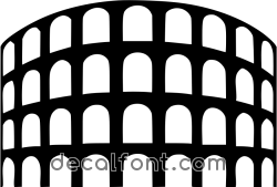 Adesivo colosseo-vetrofania