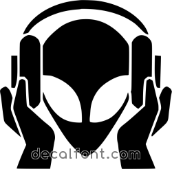 Adesivo Deejay alieno