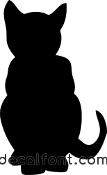 Adesivo Gatto profilo 3