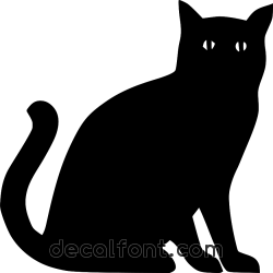 Adesivo Gatto profilo 4