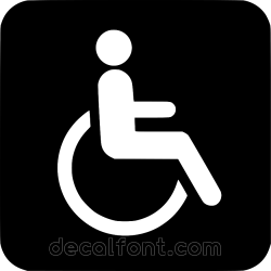 Adesivo Accesso disabili